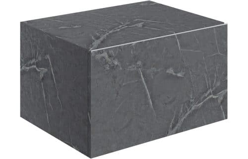 Ashima 600mm Wall Hung Storage Drawer - Grey Marble