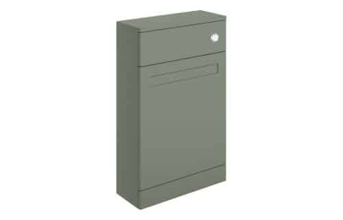 White Cliffs 500mm Floor Standing WC Unit - Matt Reed Green