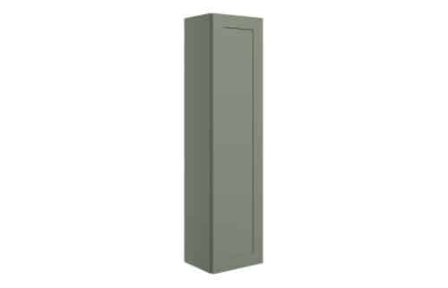 White Cliffs 300mm Wall Hung 1 Door Tall Unit - Matt Reed Green