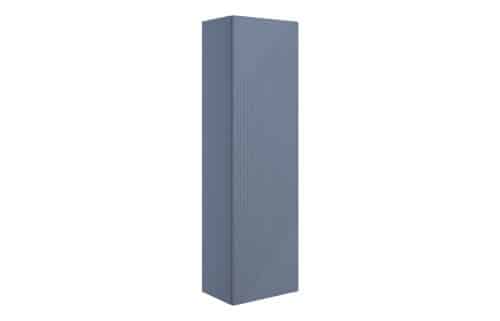 Platte 350mm Wall Hung 1 Door Tall Unit - Matt Smoke Blue