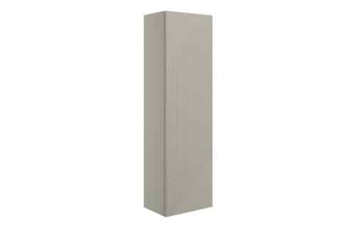 Platte 350mm Wall Hung 1 Door Tall Unit - Matt Oat