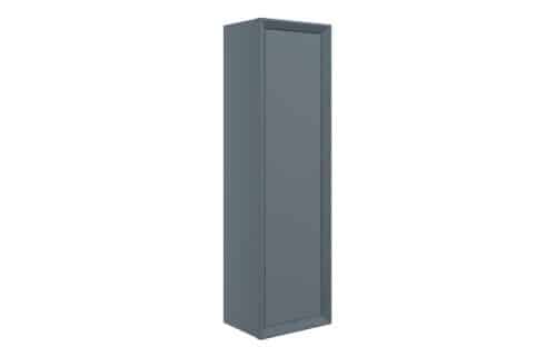 Wave 345mm Wall Hung 1 Door Tall Unit - Matt Storm Blue