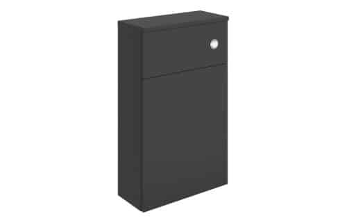 Arbol 500mm WC Unit - Matt Black & Glass