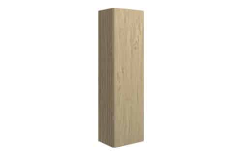 Ayers 350mm Wall Hung 1 Door Tall Unit - Textured Oak