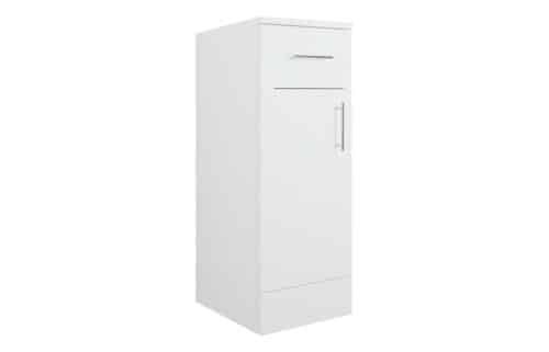 Kasai 300mm 1 Drawer  1 Door Base Unit - White Gloss