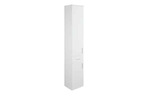 Kasai 350mm 2 Door  1 Drawer Tall Unit - White Gloss