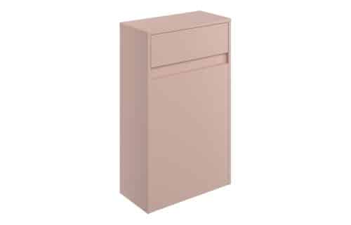 Balancing 500mm Floor Standing WC Unit - Matt Antique Rose