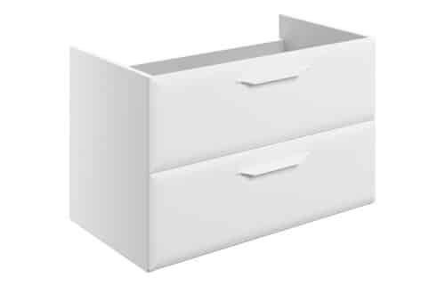 Penni 795mm Wall Hung 2 Drawer Basin Unit (No Top) - Matt White