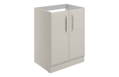Penni 600mm Floor Standing 2 Door Basin Unit (No Top) - Matt Latte