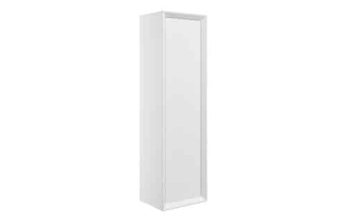 Wave 345mm Wall Hung 1 Door Tall Unit - Matt White