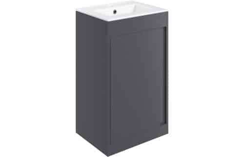 Balancing 510mm Floor Standing Unit Inc. Basin - Matt Graphite Grey