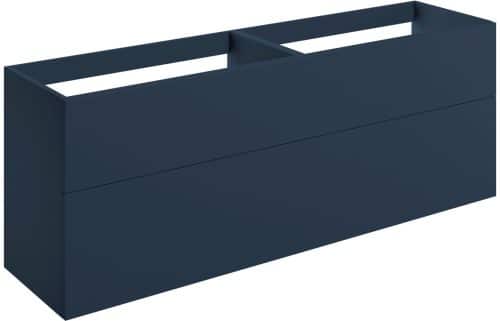 Horseshoe Bend 1180mm Wall Hung 4 Drawer Basin Unit (No Top) - Matt Deep Blue