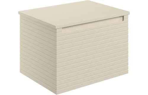 Old Harry 610mm Wall Hung 1 Drawer Basin Unit & Worktop - Matt Cotton