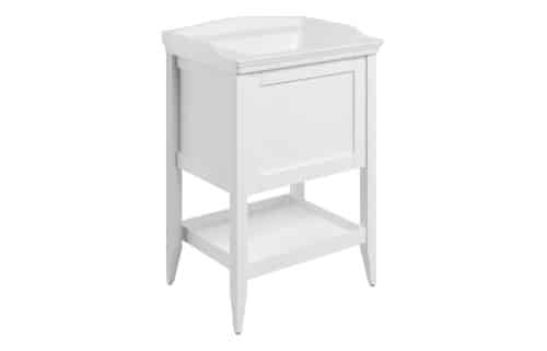 Gracie 650mm Floor Standing 1 Drawer Basin Unit w/Basin - Matt White