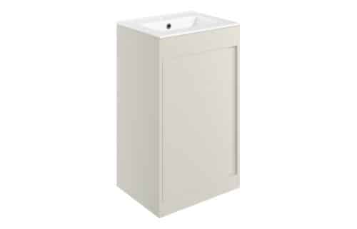 Balancing 510mm Floor Standing Unit Inc. Basin - Matt Latte