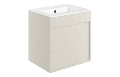 Balancing 510mm Wall Hung Unit Inc. Basin - Matt Latte