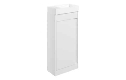 Balancing 410mm Floor Standing Unit Inc. Basin - White Gloss