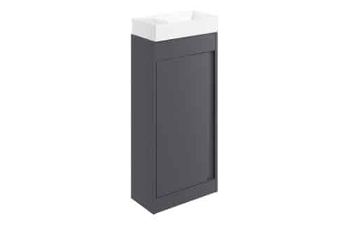 Balancing 410mm Floor Standing Unit Inc. Basin - Matt Graphite Grey