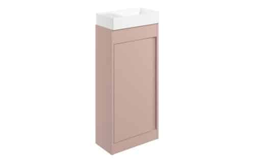 Balancing 410mm Floor Standing Unit Inc. Basin - Matt Antique Rose