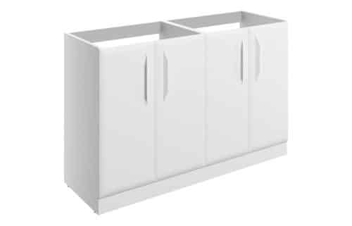 Penni 1200mm Floor Standing 4 Door Basin Unit (No Top) - Matt White
