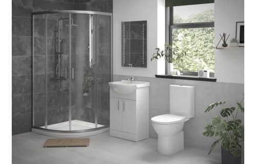 Kasai Full Suite with 900mm 2 Door Easy-Fit Quadrant & Tray