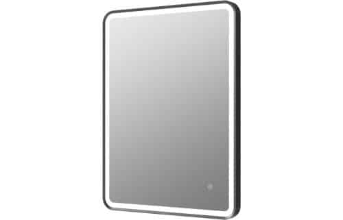 Pumori 600mm Rectangle Front-Lit LED Mirror - Matt Black