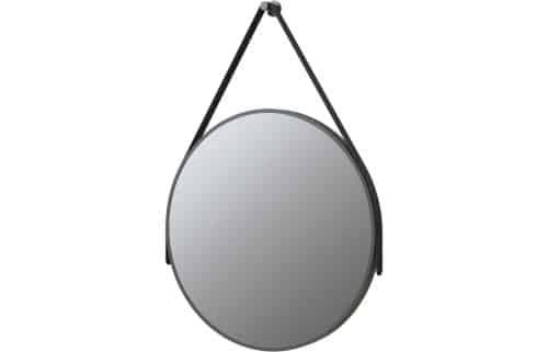 Api 600mm Round Mirror - Matt Black
