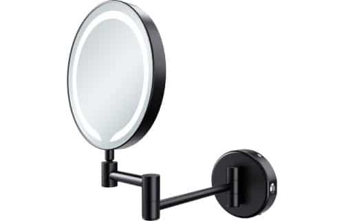 K6 Round LED Cosmetic Mirror - Black