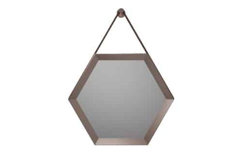Macdui 500x433mm Hexagonal Mirror - Bronze