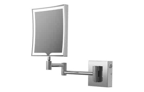 K6 Square LED Cosmetic Mirror - Chrome
