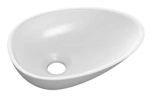 Oka 320x220mm Mini Resin Washbowl - White