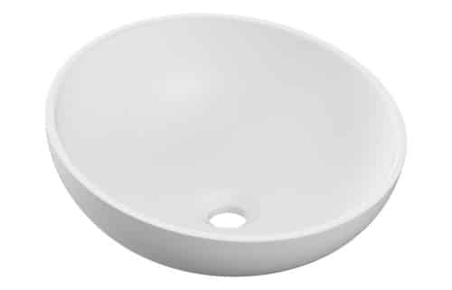 Briscoe 380x380mm 0TH Resin Washbowl - White