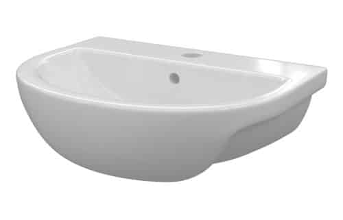 Arkansas 500x390mm 1TH Semi Recessed Basin