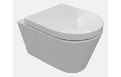 Yukon Rimless Wall Hung WC & Soft Close Seat