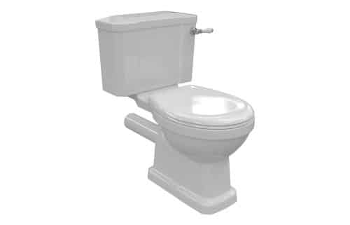 Benue Close Coupled WC & Soft Close Seat w/Chrome Finishes