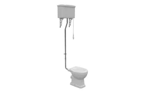Benue High Level WC & Soft Close Seat w/Chrome Finishes