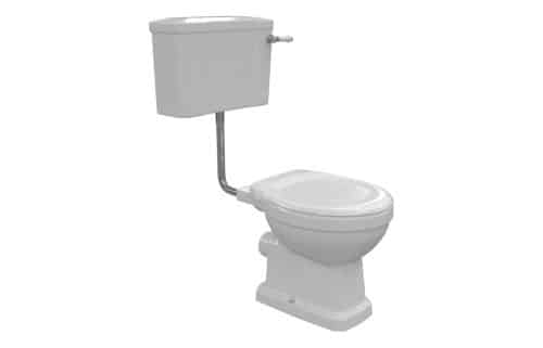 Benue Low Level WC & Soft Close Seat w/Chrome Finishes