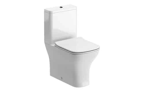 Lawrence Short Projection Close Coupled Fully Shrouded WC & Slim Soft Close Seat