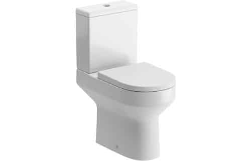 Fraser Rimless Close Coupled Open Back Comfort Height WC & Soft Close Seat