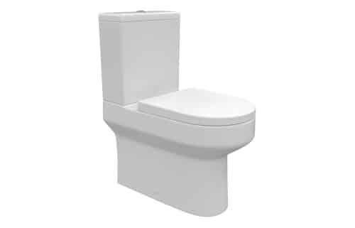 Fraser Rimless Close Coupled Fully Shrouded WC & Soft Close Seat