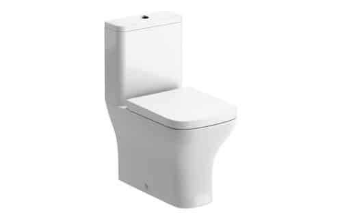 Lawrence Short Projection Close Coupled Fully Shrouded WC & Wrapover Soft Close Seat