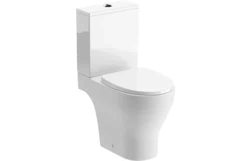 Han Rimless Short Projection Close Coupled Open Back WC & Soft Close Seat