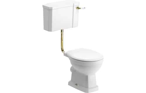 Benue Low Level WC & Soft Close Seat w/Br.Brass Finishes