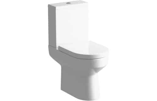 Fraser Rimless Close Coupled Open Back WC & Soft Close Seat