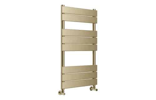 Erta Ale Square Ladder Radiator (500x840x50mm) - Brushed Brass