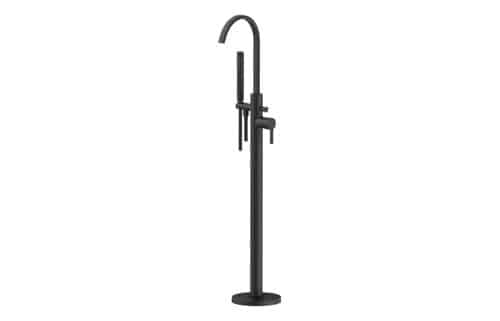 Keekle Floor Standing Bath/Shower Mixer - Matt Black