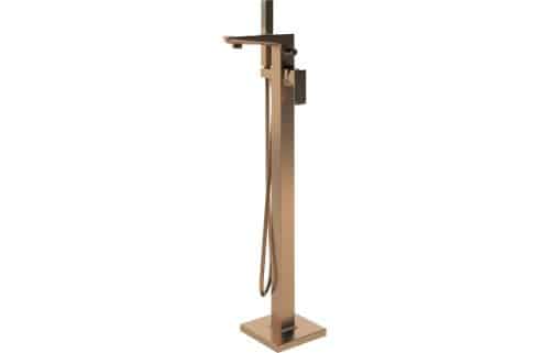 Ellen Floor Standing Bath/Shower Mixer - Brushed Bronze