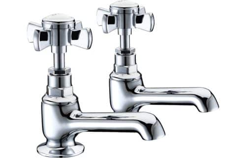 Waver Bath Taps - Chrome