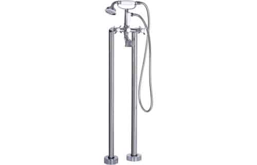 Waver Floor Standing Bath/Shower Mixer - Chrome