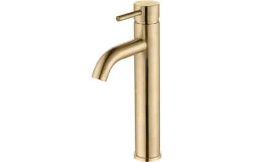 Monnow Tall Basin Mixer - Brushed Brass